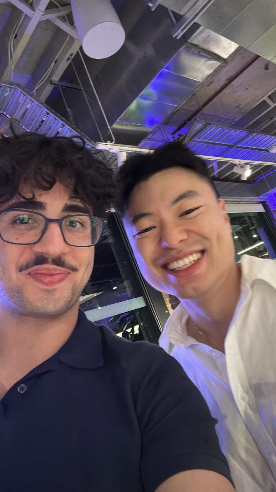 Eugene with a Seed teammate