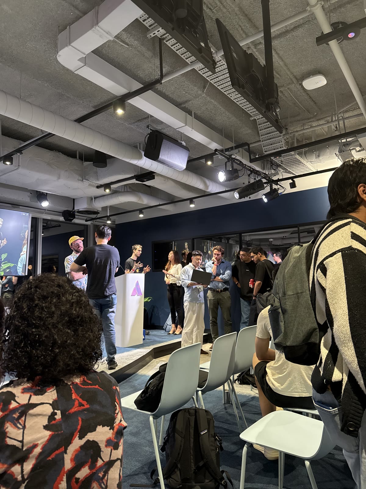 Networking at a Seed event